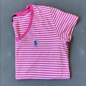 Ralph Lauren Polo Striped Pink Shirt S